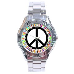 Male Man Boy Masculine Sex Gender Stainless Steel Analogue Watch by Nexatart