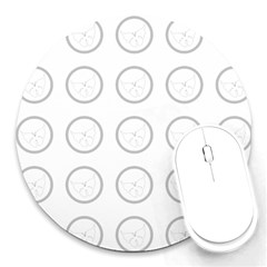 Butterfly Wallpaper Background Round Mousepads by Nexatart