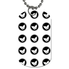 Butterfly Wallpaper Background Dog Tag (one Side) by Nexatart