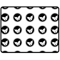 Butterfly Wallpaper Background Fleece Blanket (medium)  by Nexatart