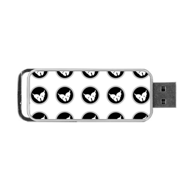 Butterfly Wallpaper Background Portable USB Flash (One Side)