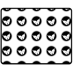 Butterfly Wallpaper Background Double Sided Fleece Blanket (medium)  by Nexatart