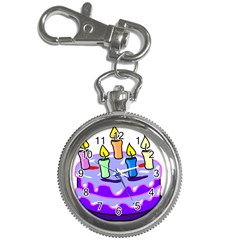 Cake Happy Birthday Key Chain Watches by Nexatart