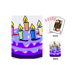 Cake Happy Birthday Playing Cards (mini)  by Nexatart