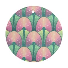 Seamless Pattern Seamless Design Round Ornament (two Sides) by Nexatart