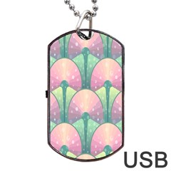 Seamless Pattern Seamless Design Dog Tag Usb Flash (one Side)