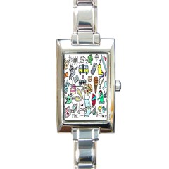 Story Of Our Life Rectangle Italian Charm Watch by Nexatart