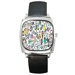 Story Of Our Life Square Metal Watch