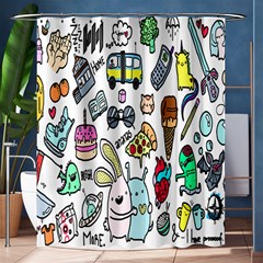 Story Of Our Life Shower Curtain 60  X 72  (medium)  by Nexatart