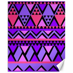 Seamless Purple Pink Pattern Canvas 11  X 14  