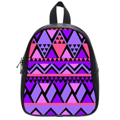 Seamless Purple Pink Pattern School Bags (small) 