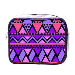 Seamless Purple Pink Pattern Mini Toiletries Bags by Nexatart