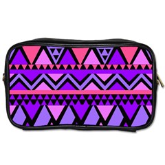 Seamless Purple Pink Pattern Toiletries Bags 2-side