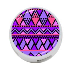 Seamless Purple Pink Pattern 4-port Usb Hub (two Sides)  by Nexatart