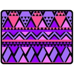 Seamless Purple Pink Pattern Fleece Blanket (large)  by Nexatart