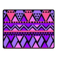 Seamless Purple Pink Pattern Double Sided Fleece Blanket (small) 