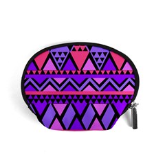 Seamless Purple Pink Pattern Accessory Pouches (small) 