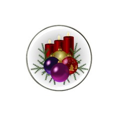 Candles Christmas Tree Decorations Hat Clip Ball Marker (10 Pack) by Nexatart