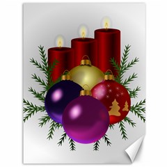 Candles Christmas Tree Decorations Canvas 36  x 48  