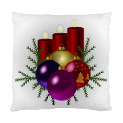 Candles Christmas Tree Decorations Standard Cushion Case (two Sides) by Nexatart