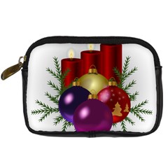 Candles Christmas Tree Decorations Digital Camera Cases by Nexatart