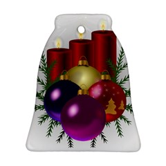 Candles Christmas Tree Decorations Ornament (Bell)