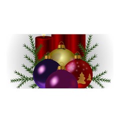 Candles Christmas Tree Decorations Satin Wrap