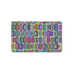 Psychedelic 70 S 1970 S Abstract Magnet (name Card) by Nexatart