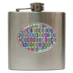 Psychedelic 70 S 1970 S Abstract Hip Flask (6 oz)