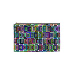 Psychedelic 70 S 1970 S Abstract Cosmetic Bag (Small) 