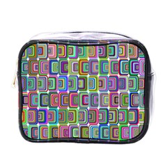 Psychedelic 70 S 1970 S Abstract Mini Toiletries Bags