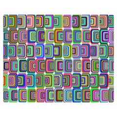 Psychedelic 70 S 1970 S Abstract Double Sided Flano Blanket (Medium) 