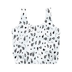 Paisley Floral Flourish Decorative Full Print Recycle Bags (m)  by Nexatart