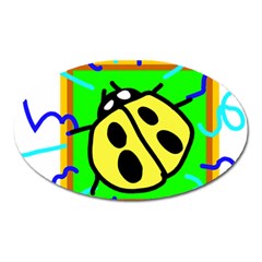 Insect Ladybug Oval Magnet