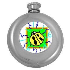 Insect Ladybug Round Hip Flask (5 Oz)