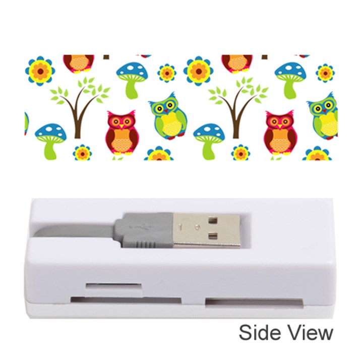 Cute Owl Wallpaper Pattern Memory Card Reader (Stick) 