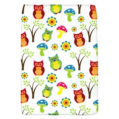 Cute Owl Wallpaper Pattern Flap Covers (l) 