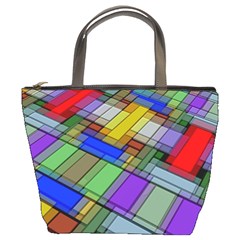 Abstract Background Pattern Bucket Bags