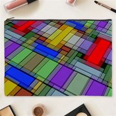 Abstract Background Pattern Cosmetic Bag (xxxl)  by Nexatart