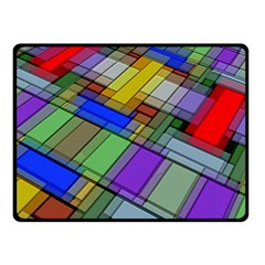 Abstract Background Pattern Double Sided Fleece Blanket (small) 