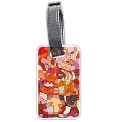 Abstract Abstraction Pattern Modern Luggage Tags (one Side)  by Nexatart