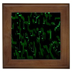 Abstract Art Background Green Framed Tiles