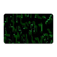 Abstract Art Background Green Magnet (rectangular) by Nexatart