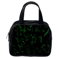 Abstract Art Background Green Classic Handbags (one Side)