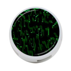 Abstract Art Background Green 4-port Usb Hub (one Side)