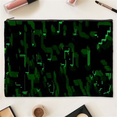 Abstract Art Background Green Cosmetic Bag (xxxl)  by Nexatart