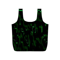 Abstract Art Background Green Full Print Recycle Bags (s) 