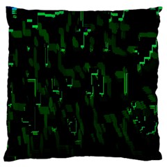 Abstract Art Background Green Standard Flano Cushion Case (one Side) by Nexatart