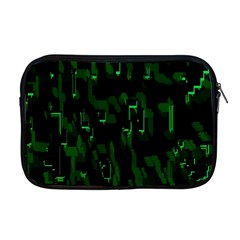 Abstract Art Background Green Apple Macbook Pro 17  Zipper Case by Nexatart