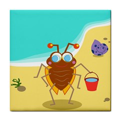 Animal Nature Cartoon Bug Insect Tile Coasters by Nexatart